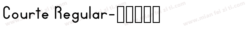 Courte Regular字体转换